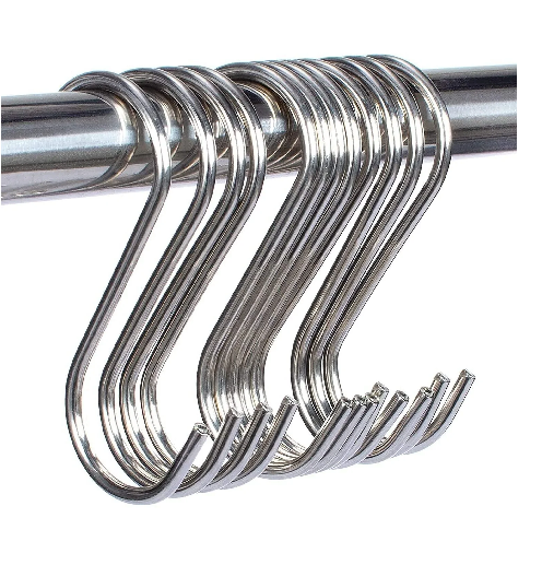S-Shape Hanging Hooks (Set of 8) - VRTAJ Kitchen Product