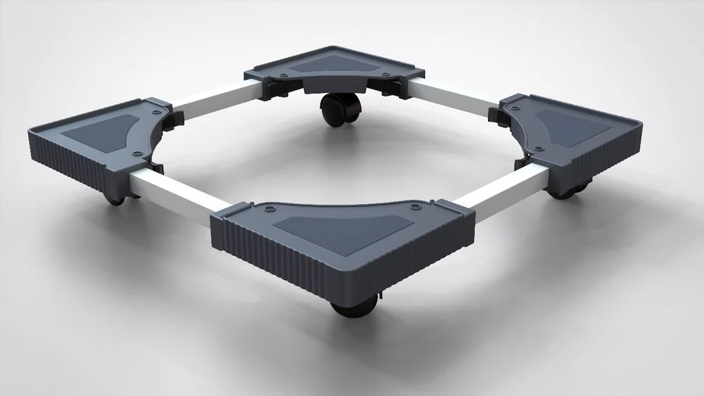 Adjustable Wheeled Stand/ Trolley (Min: 17" & Max: 26") - VRTAJ Kitchen Product