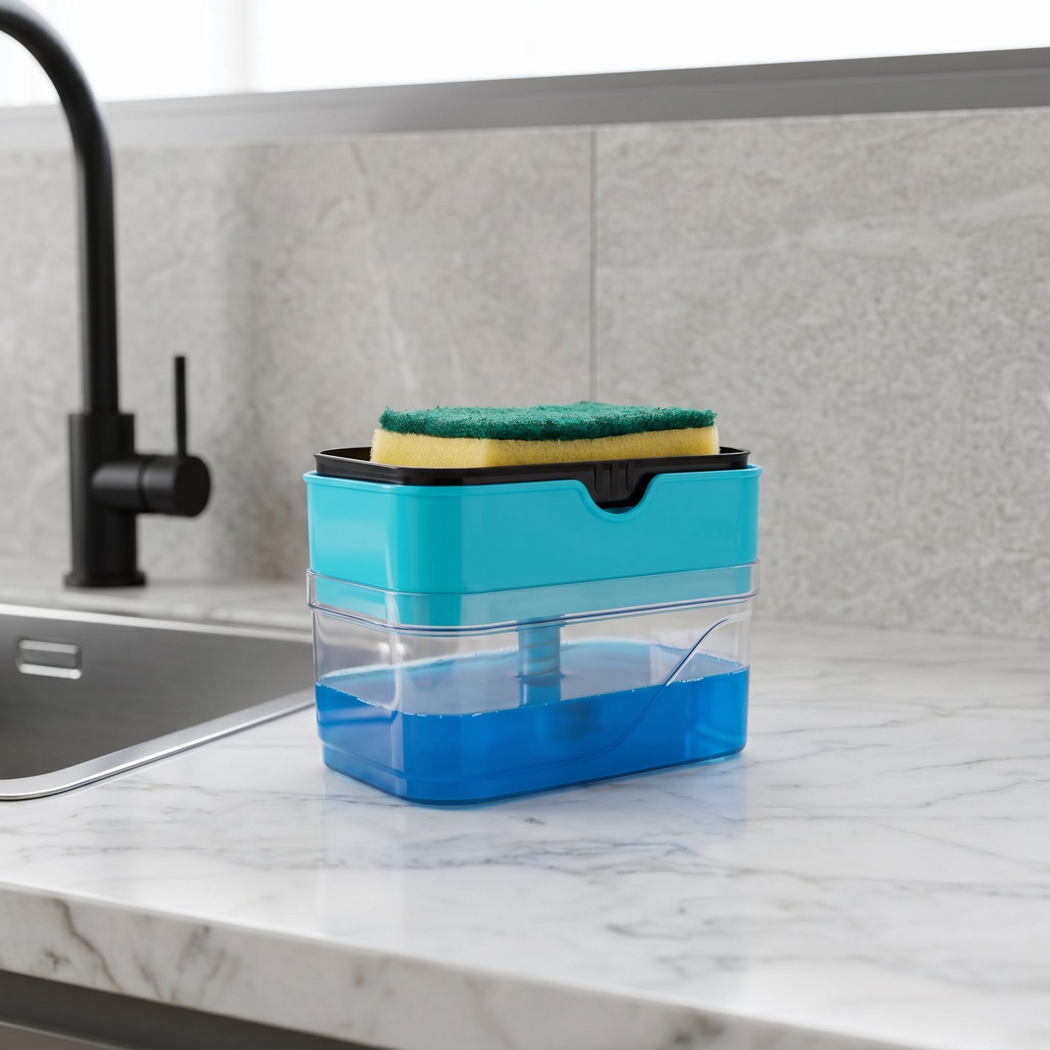 Gray Soap Dispenser - VRTAJ Kitchen Product