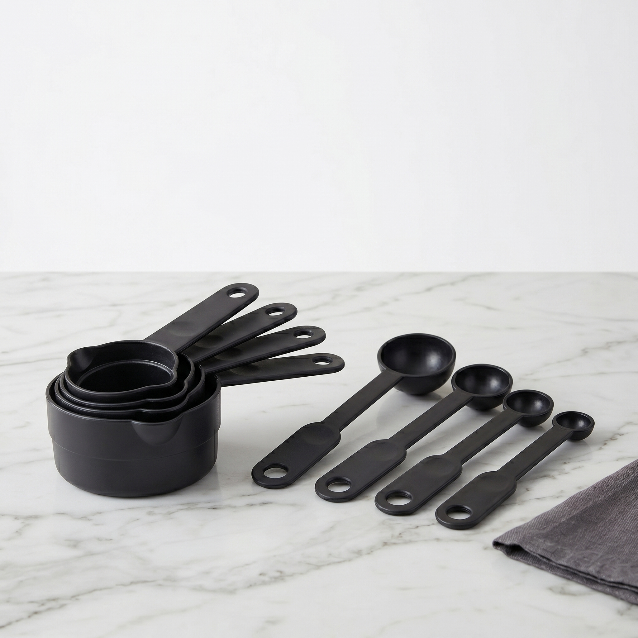 Measuring Cup - Black (set of 8) - VRTAJ Kitchen Product